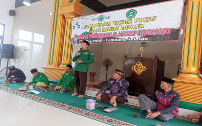 PCNU Bogor Bersama YP Al-Maarif Sidoharjo Way Panji Gelar Kegiatan Santunan Anak Yatim